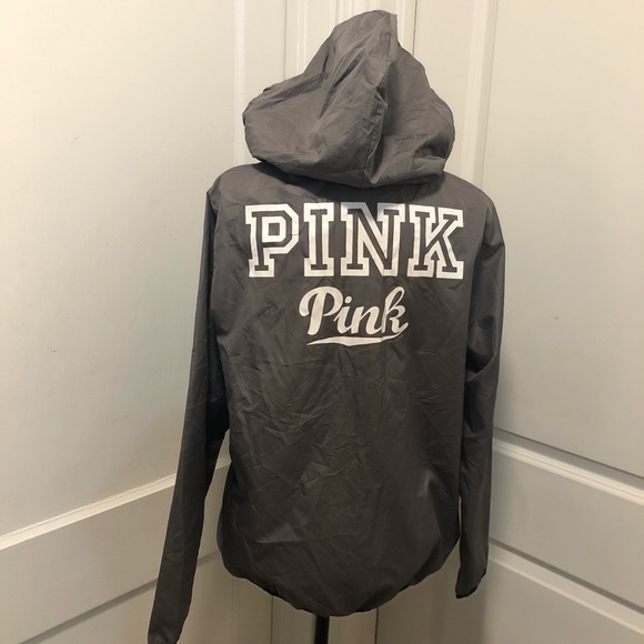 Pink by Victoria’s Secret ladies windbreaker light jacket size medium - Picture 2 of 4